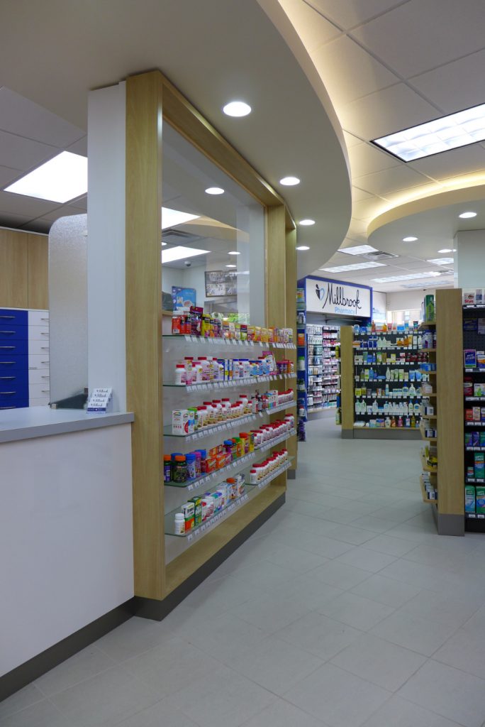 Counter, Millbrook Pharmacy, Apotheke bei AT Design Team