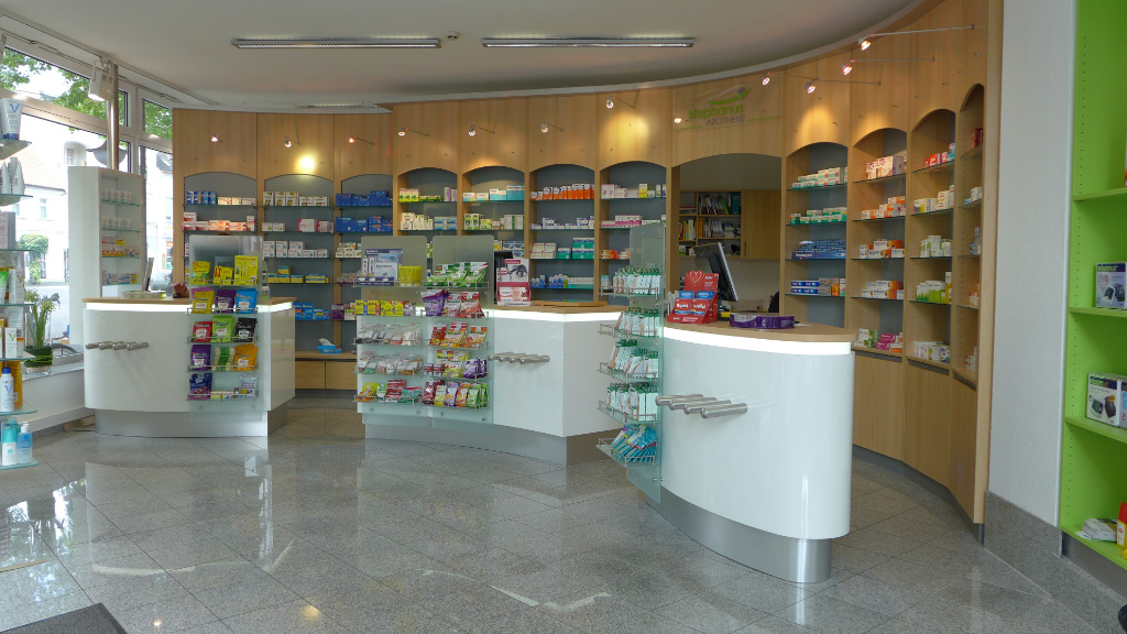 Offizin nachher, Apotheke Westfalen, Pharmacy by AT Design Team